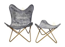 Farfalla Pelle Sedia &