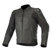 Giacca termica in pelle nera