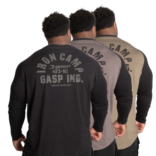 Gasp iron camp raglan - gasp,