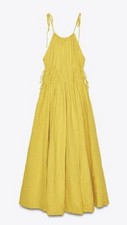 Maxi abito giallo Zara taglia