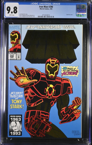 Iron man 290 - cgc, 9.8