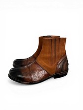 Stivaletti western in pelle