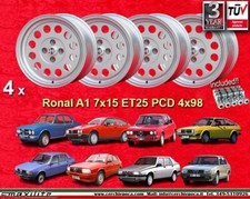 4 Cerchi+Dadi Alfa Romeo Ronal