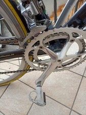 bici da corsa uomo gialla e nera usata poco forcelle in carbonio cambio 