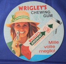 ADESIVO PUBBLICITARIO WRIGLEY’S CHEWING GUM AROMINT ANNI ‘70