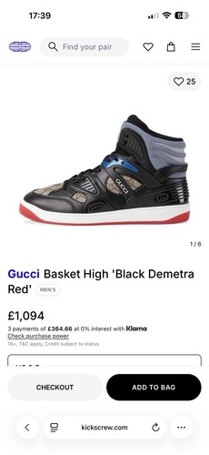 Gucci cestino alto nero - alto,