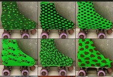 5 Paia Copripattini  pattinaggio artistico IN LYCRA  fantasia