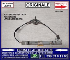 ALZAVETRO POSTERIORE DESTRO manuale ORIGINALE ALFA ROMEO 156
