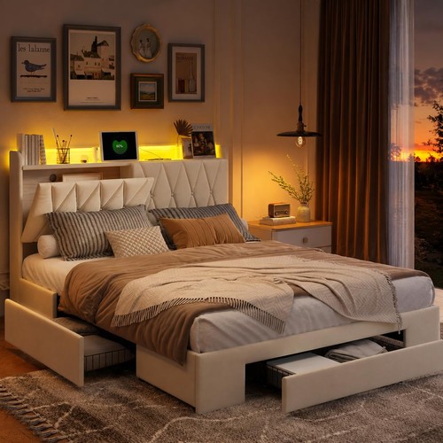 Letto matrimoniale imbottito
