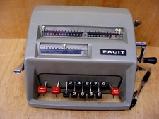 VINTAGE FACIT MECHANICAL CACULATOR-SWEDEN-LEVERS,KEYS,ALL JAMMED-SPARES/REPAIRS