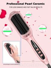 SPAZZOLA ELETTRICA LISCIANTE PER CAPELLI TEMPERATURA REGOLABILE PIASTRA