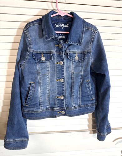 Giacca denim bambina cat - giacca,