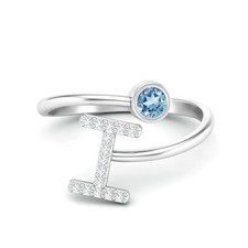Anello donna I lettera