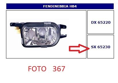 65230 faro fendinebbia - faro,