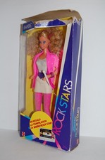Barbie Mattel Rockers 1985 blonde rock star philippines microfono dress abiti bo