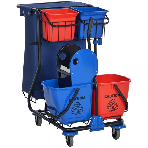 Homcom carrello pulizie con - carrello,
