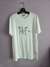 T-shirt Dior x Stussy bianca