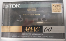 Cassetta audio TDK MA-XG 60 audiocassetta, musicassetta metal