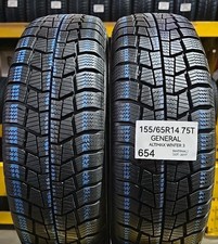 2x Gomme 155/65R14 75T GENERAL ALTIMAX WINTER 3 Termiche PNEUMATICI USATI 