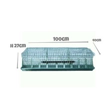 Gabbia Conigli Ingrasso Tre Fori  Cm 100 X 40 X H 27