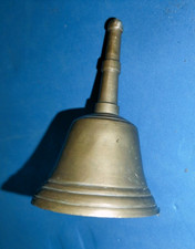 1053- CAMPANA DA TAVOLO IN OTTONE LAVORATO VINTAGE OTTIMO STATO