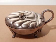 ANTICO PREZIOSO RARO PORTA FORMAGGIO FORMAGGIERA ALPACCA SUPERARGENTATA ITALY