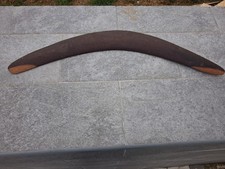 Boomerang in legno aborigeno australiano vintage intagliato