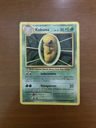 Carta pokemon kakuna 108 - carta, 6/108
