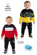 Completo tuta neonato felpata