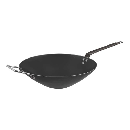 Wok ferro nero cm fondo - wok,