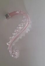 Ricambio per lampadario in vetro Murano foglia bassa cristallo rosa 15 mm