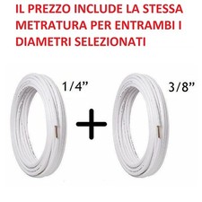 TUBO RAME 1/4" + 3/8" SPESSORE