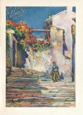 Stampa antica trieste casa - stampa,