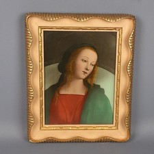 Quadro Sacro Foto Stampa Su Vetro Dipinto Di Pietro Perugino Vintage 1950