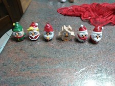 Lotto di 6 gufetti natalizi - segnaposti e/o addobbi natalizi