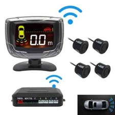 Set Sensore Parcheggio Auto Wireless Display LCD 4 Sonda Radar Backup Retromarcia