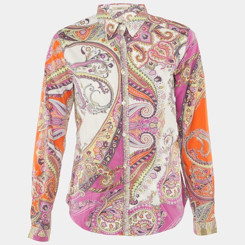 Camicia etro viola stampa - camicia,
