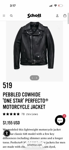 Giacca motociclista schott - giacca,