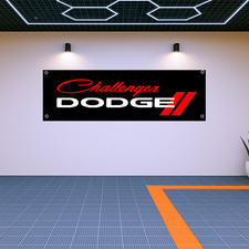 DODGE Challenger Flag Banner