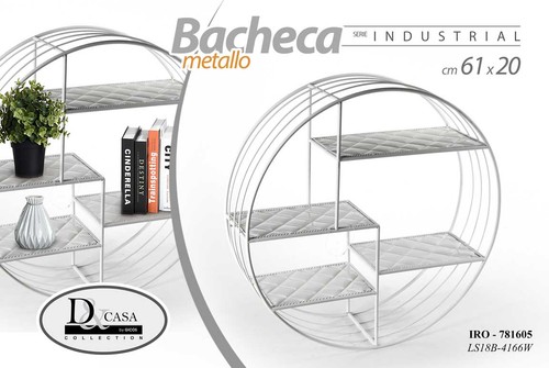Bacheca mensola parete tonda - mensola,