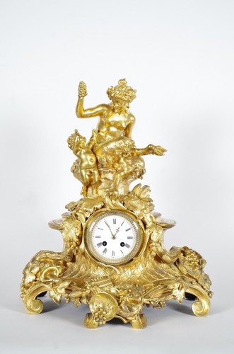 Pendolo bronzo dorato