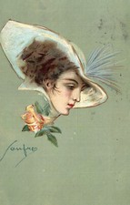 ART DECO - SANFRÈ - "Donnina", Femme, Lady - Moda, Mode, Fashion - VG - L501