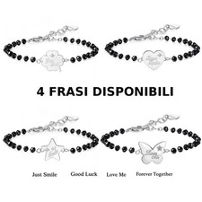 Bracciale Donna Sfere Nere