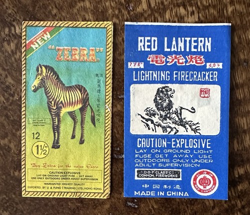 Rara etichetta petardo vintage