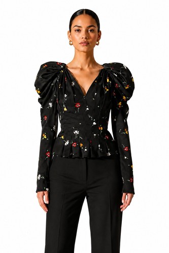 Camicetta romantica nera meo - camicetta,
