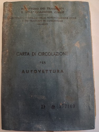 Fiat 600 libretto di - fiat,