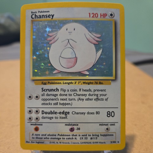 Pokémon chansey holo vintage - chansey,