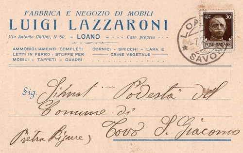 Loano cartolina postale - loano,