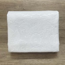 Bassetti Copriletto Estivo Matrimoniale in Cotone Matelassè Bianco S90