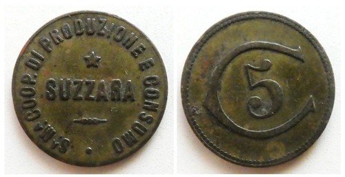 Suzzara gettone - (mantova),